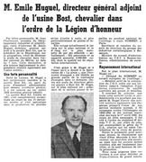 [Article sur mile Hugel]
